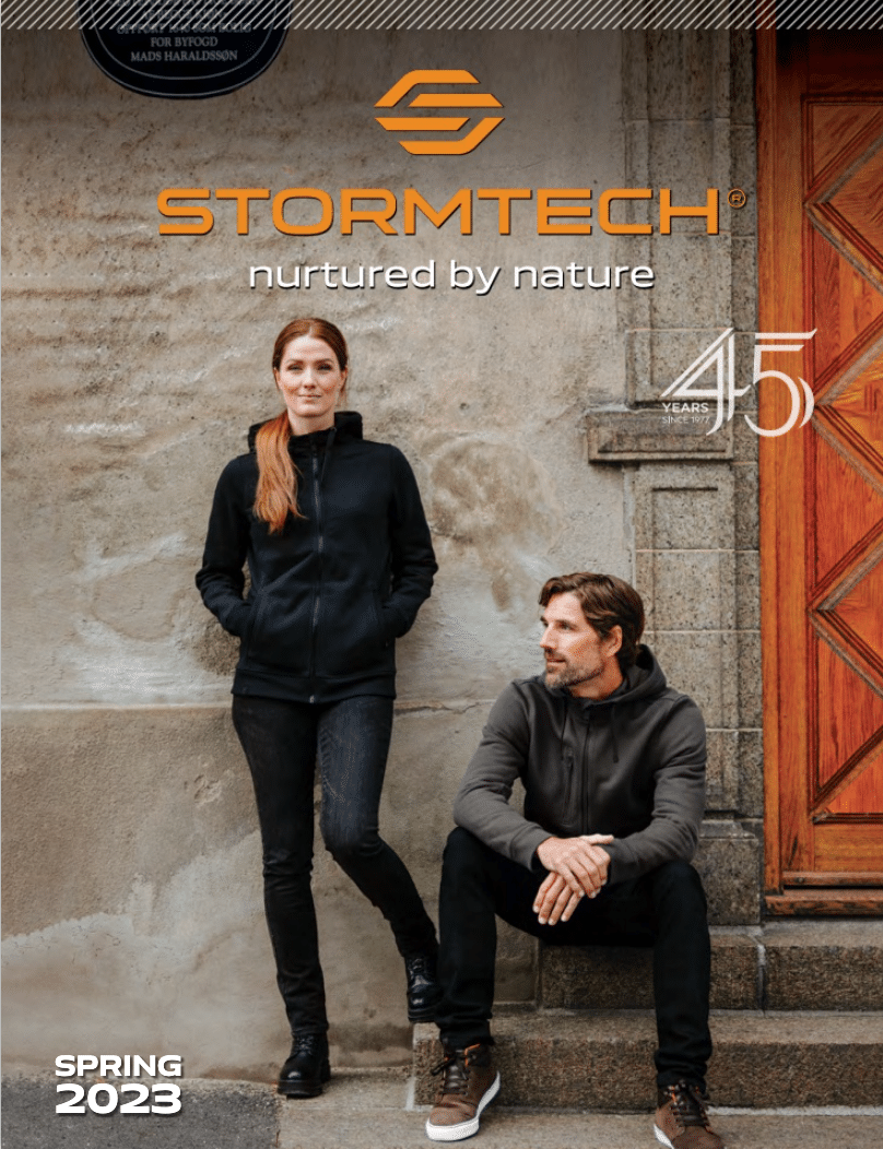 The front cover for the new Stormtech Spring 2023 catalogue.